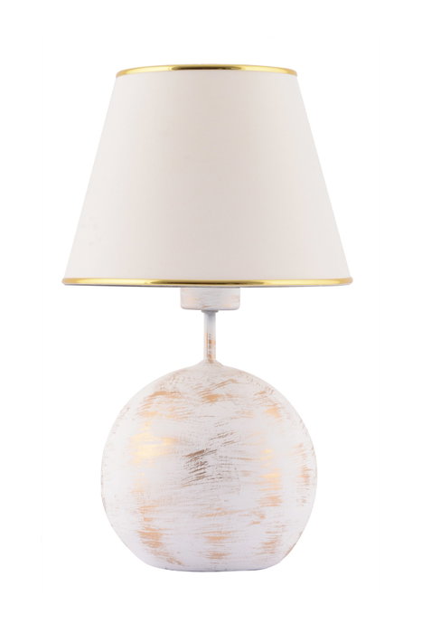 Opviq Lámpara de Mesa Balloon Blanco y Dorado